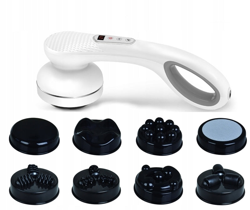 HANDHELD BACK AND NECK MASSAGER WITH 8 MASSAGE HEADS PL-667