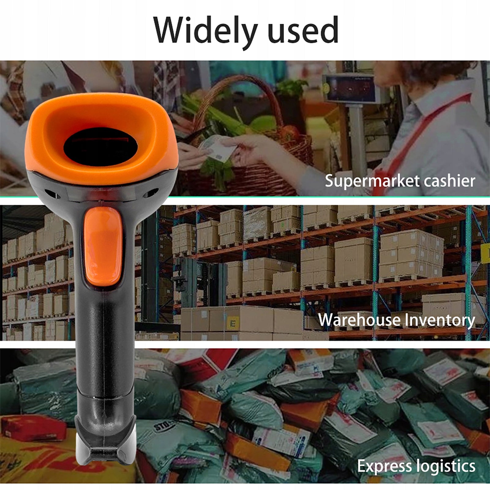 HANDHELD BARCODE SCANNER 1D/2D/QR USB WIRED FG BAR READER Brand no brand