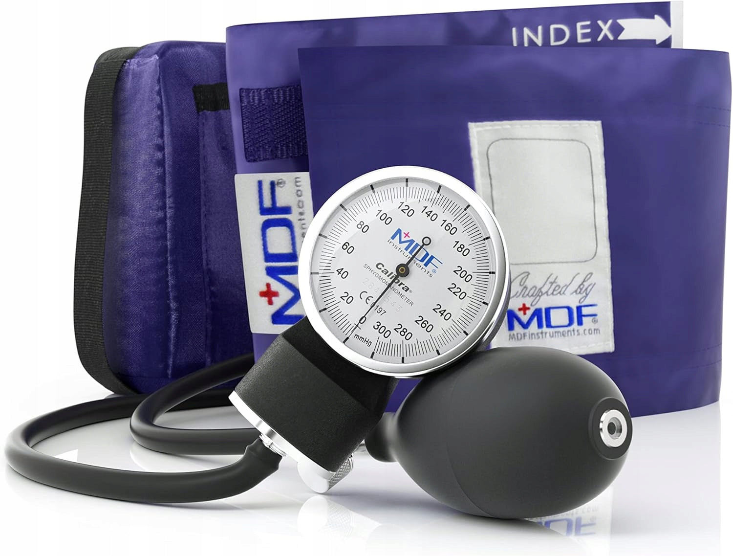 HANDHELD BLOOD PRESSURE MONITOR WITH CUFF AND PREMIUM ANALOG CASE