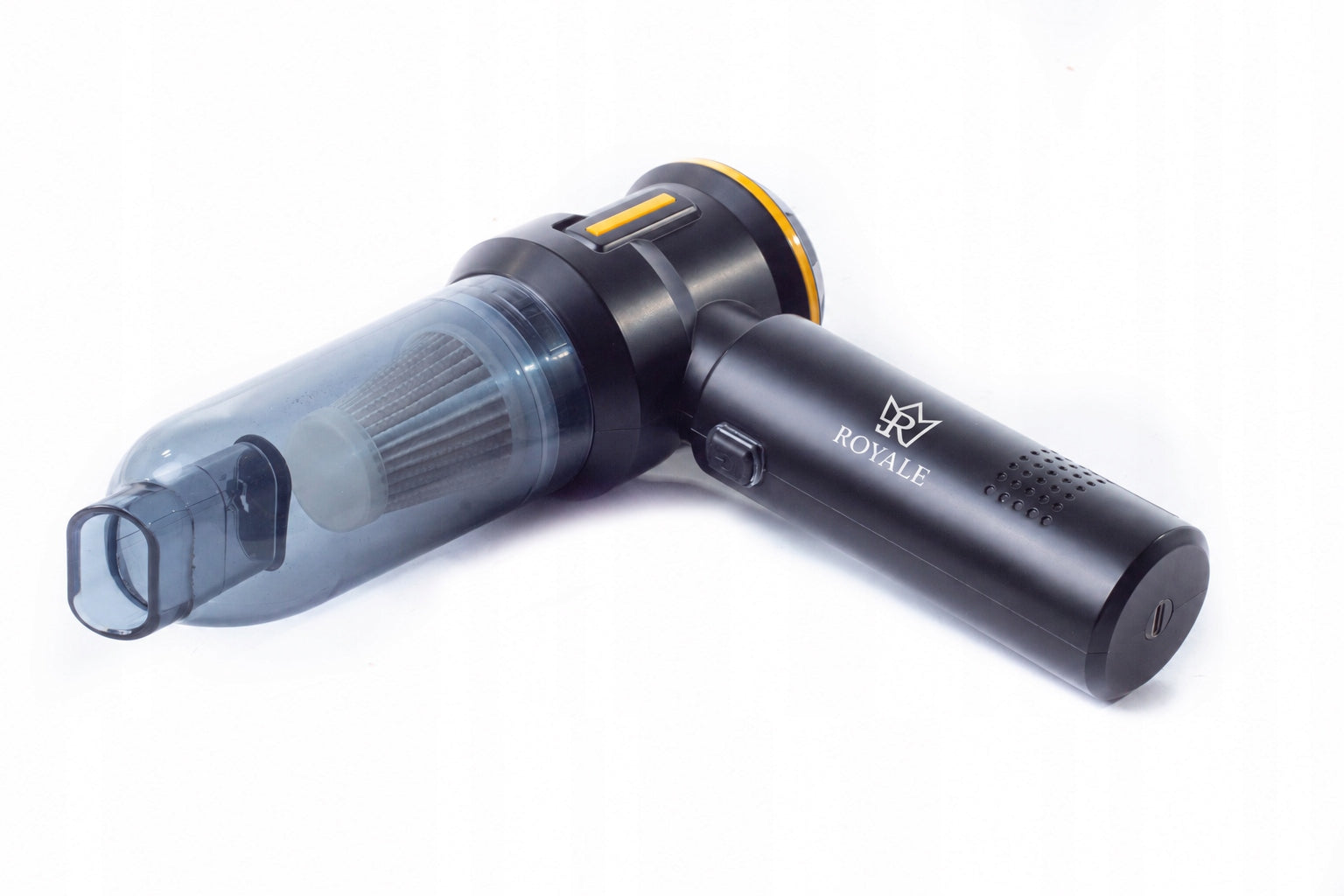 HANDHELD CAR VACUUM CLEANER CORDLESS BATTERY POWER ROYALE RMW-01 Model RMW-01