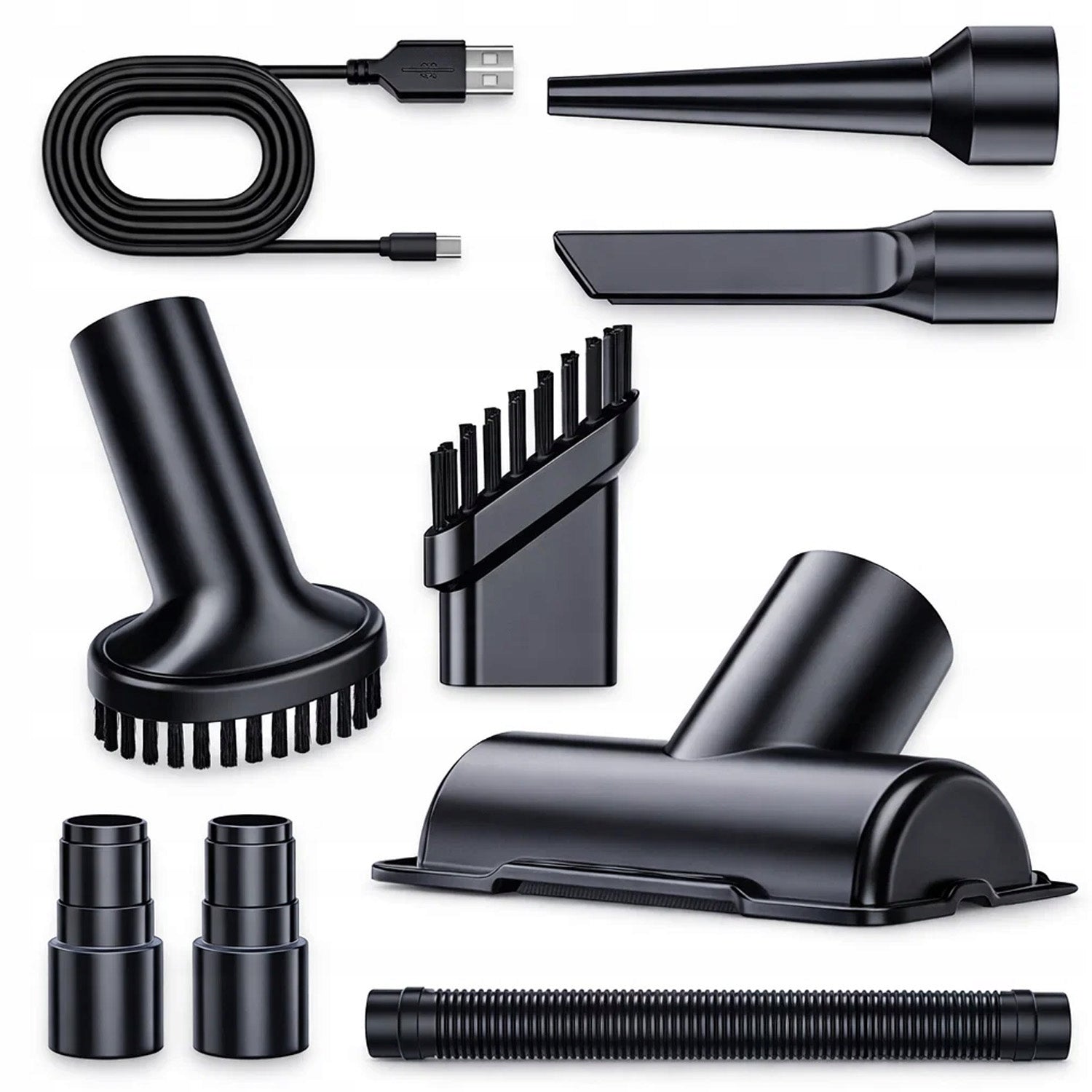HANDHELD CORDLESS CAR CORDLESS VACUUM CLEANER 16000PA 2IN1 SET Model ODKURZACZ RĘCZNY AKUMUALTOROWY 2W1 DMUCHAWA