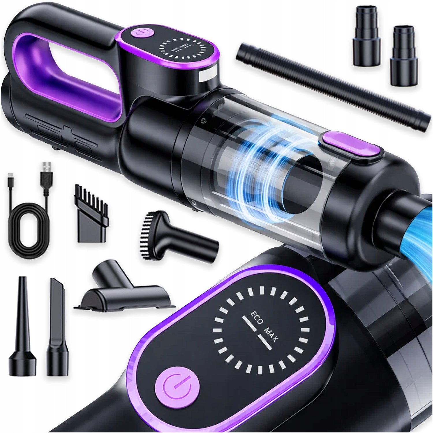 HANDHELD CORDLESS CAR CORDLESS VACUUM CLEANER 16000PA 2IN1 SET