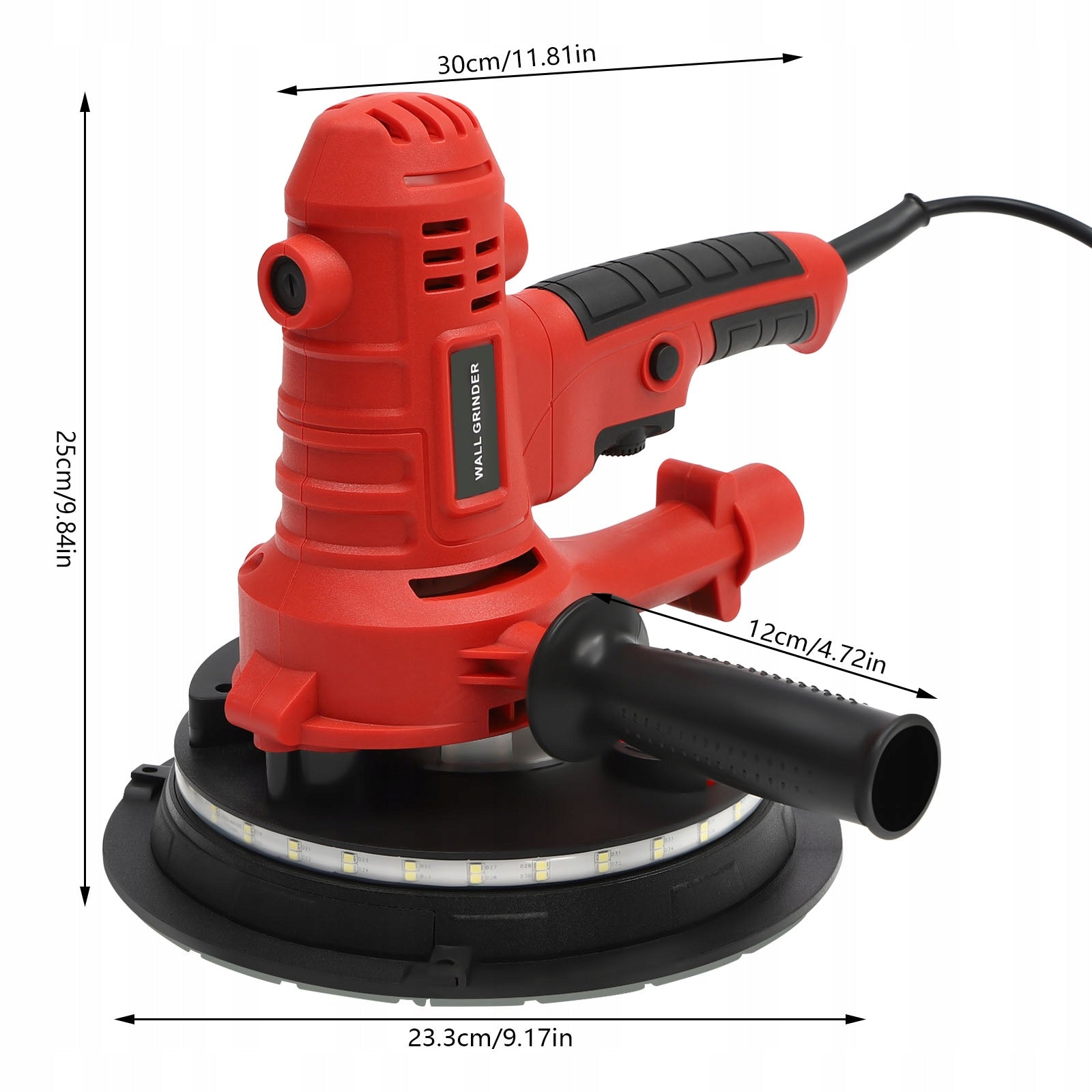 HANDHELD DUSTLESS DRY CONSTRUCTION AND CLEANING GRINDER 220V 800W Packaging status original