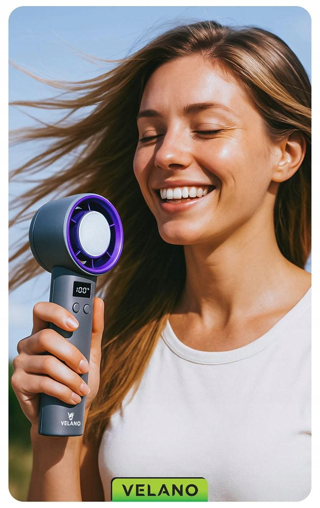 HANDHELD FAN PERSONAL MINI POCKET FAN PORTABLE SMALL 4000mAh Power supply rechargeable battery