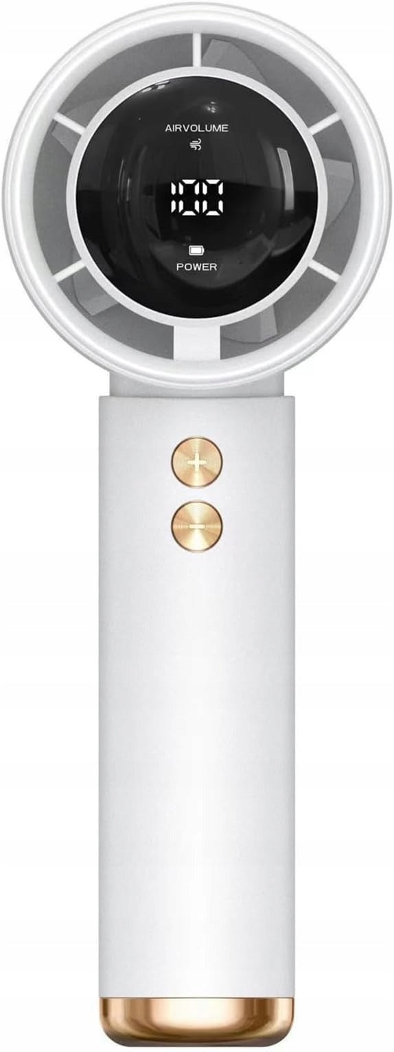 HANDHELD FAN PERSONAL WHITE MINI POCKET FAN USB-C 4-15h