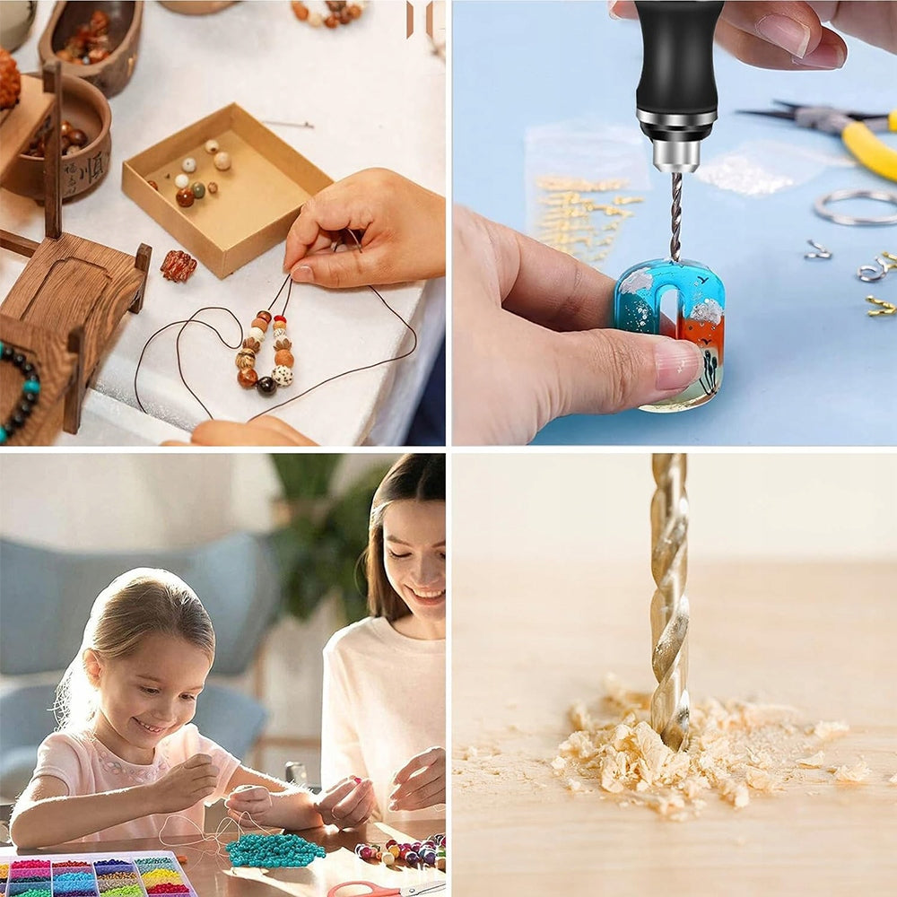 HANDHELD MINI ELECTRIC DRILL WITH 3 SPEED JEWELRY DRILL BITS Manufacturer code regfdwsg
