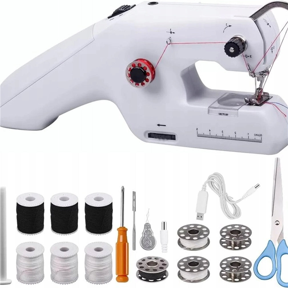 HANDHELD MINI ELECTRIC SEWING MACHINE FOR SEWING PORTABLE Model RĘCZNA MINI ELEKTRYCZNA