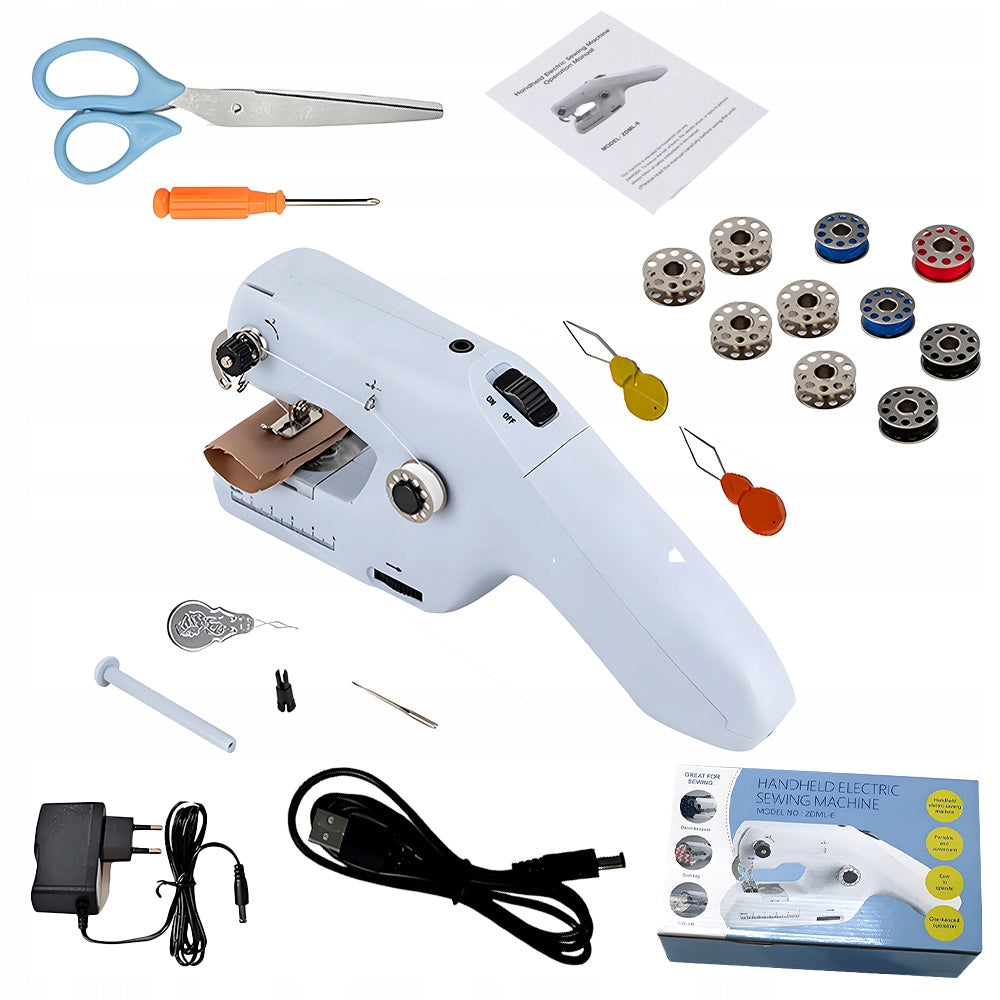 HANDHELD MINI ELECTRIC SEWING MACHINE PORTABLE AUTOMATIC DIY