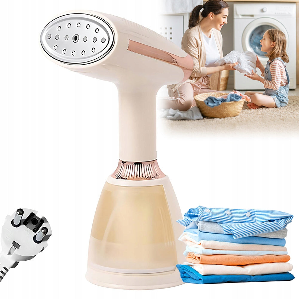 HANDHELD STEAM IRON FOR FABRICS FAST HEATING STEAMER Safety safety switch