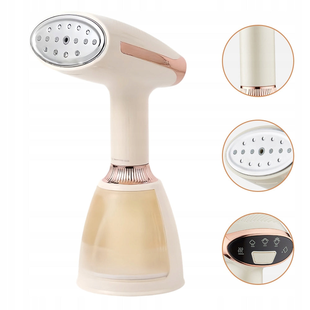 HANDHELD STEAM IRON FOR FABRICS FAST HEATING STEAMER