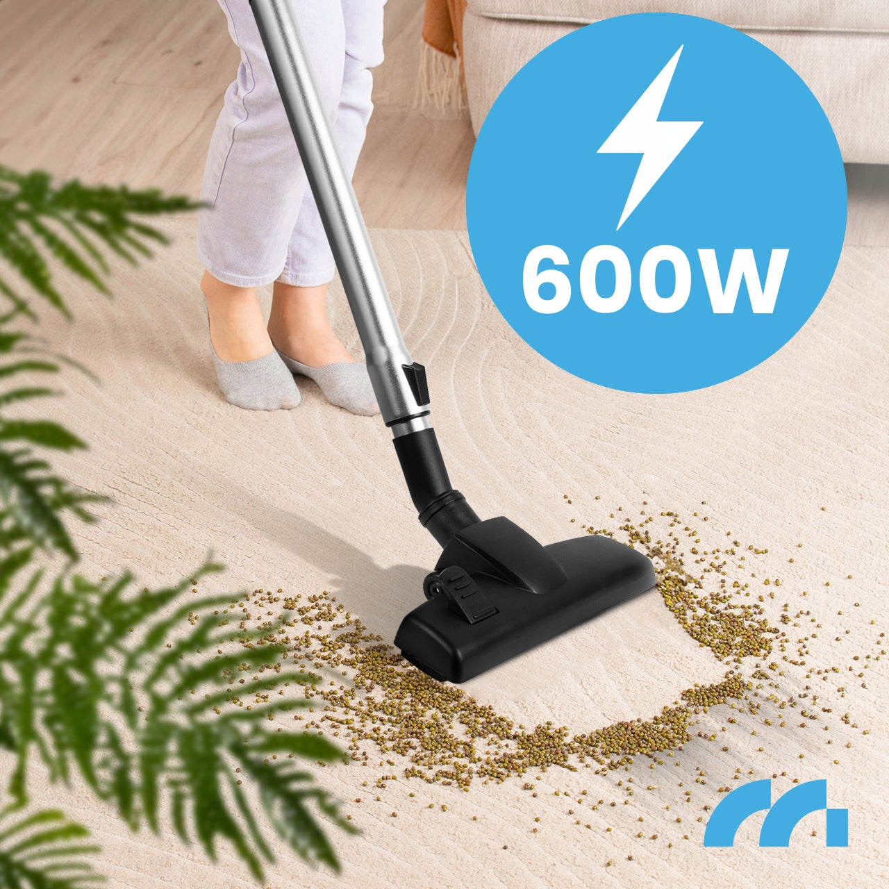 HANDHELD UPRIGHT CYCLONE BAGLESS VACUUM CLEANER 600W 5IN1 SMALL STRONG LIGHT Manufacturer code 108023
