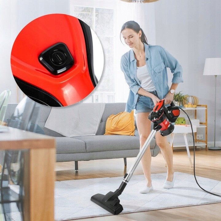 HANDHELD UPRIGHT CYCLONE BAGLESS VACUUM CLEANER 600W 5IN1 SMALL STRONG LIGHT Manufacturer code silber_vertical