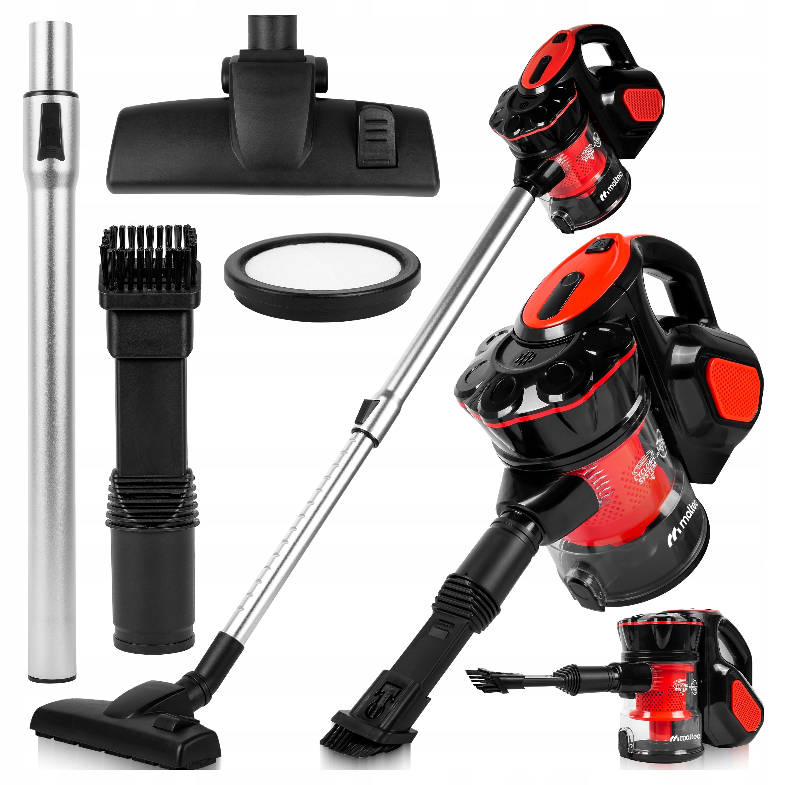HANDHELD UPRIGHT CYCLONE BAGLESS VACUUM CLEANER 600W 5IN1 SMALL STRONG LIGHT