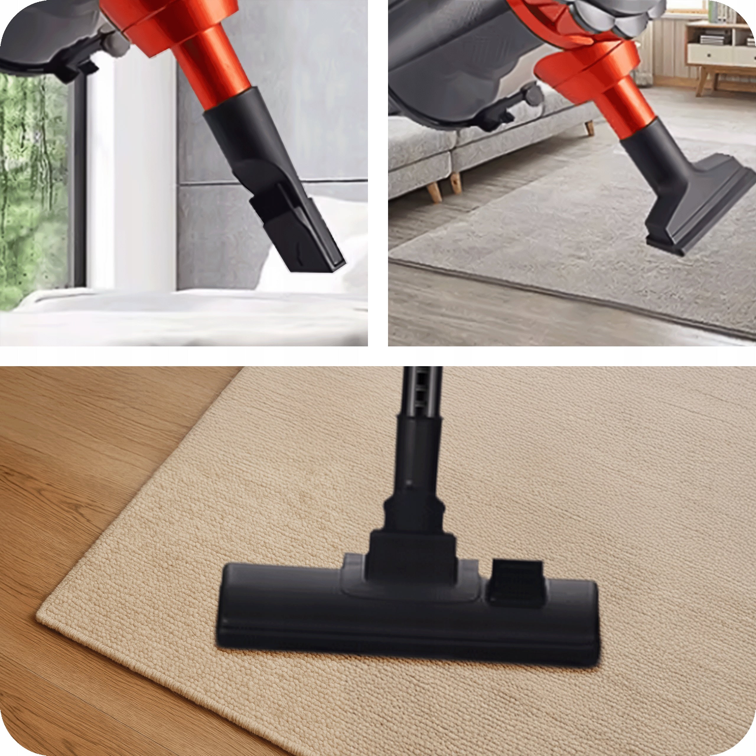 HANDHELD VERTICAL CYCLONE BAGLESS CORDLESS LIGHTWEIGHT 600W 5IN1 VACUUM CLEANER Dust container volume 1.5 l