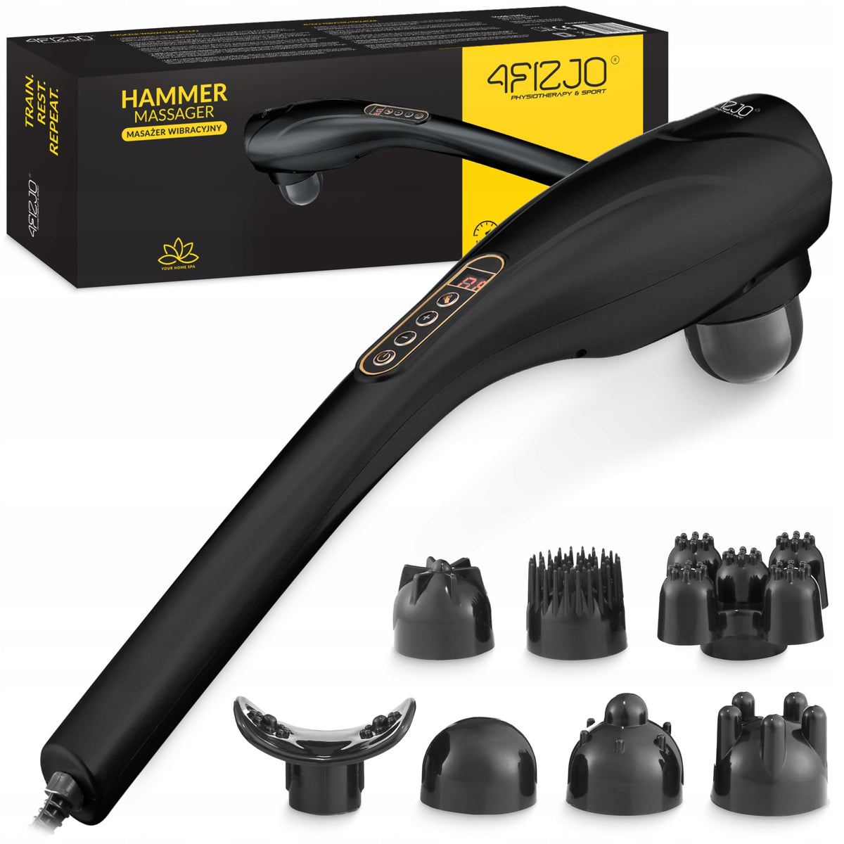 HANDHELD VIBRATING MASSAGER ANTI-CELLULITE BACK MUSCLE LEGS RELAXATION SET
