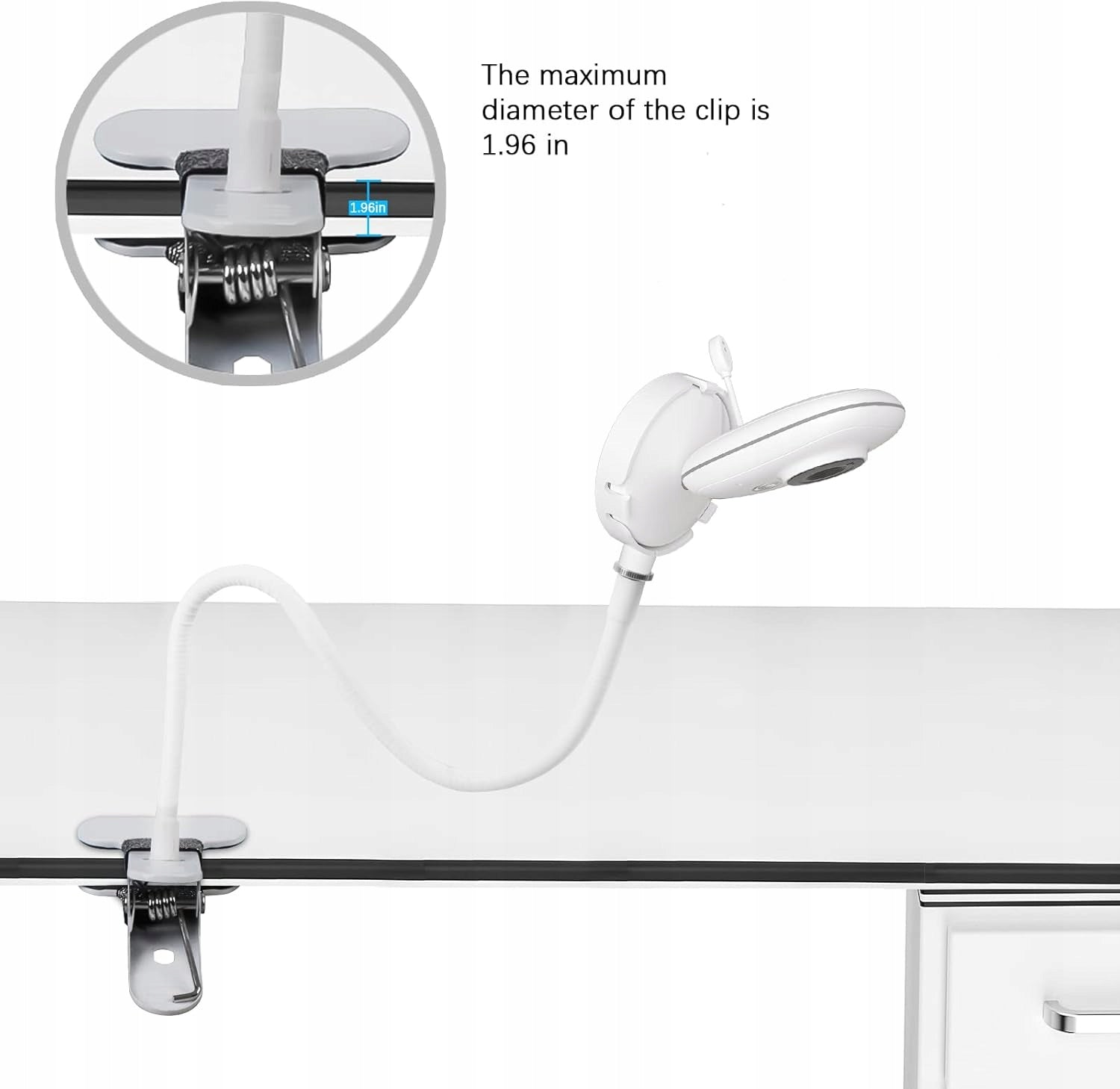 HANDLE CLIP FOR NANNY BABY MONITOR 8.1 CM SILICONE Kind breathing monitor