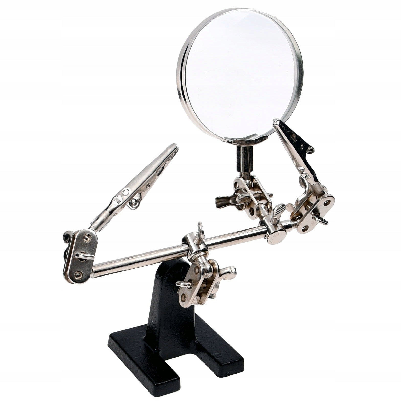 HANDLE + MAGNIFIER FOR PRECISION WORK - THIRD HAND