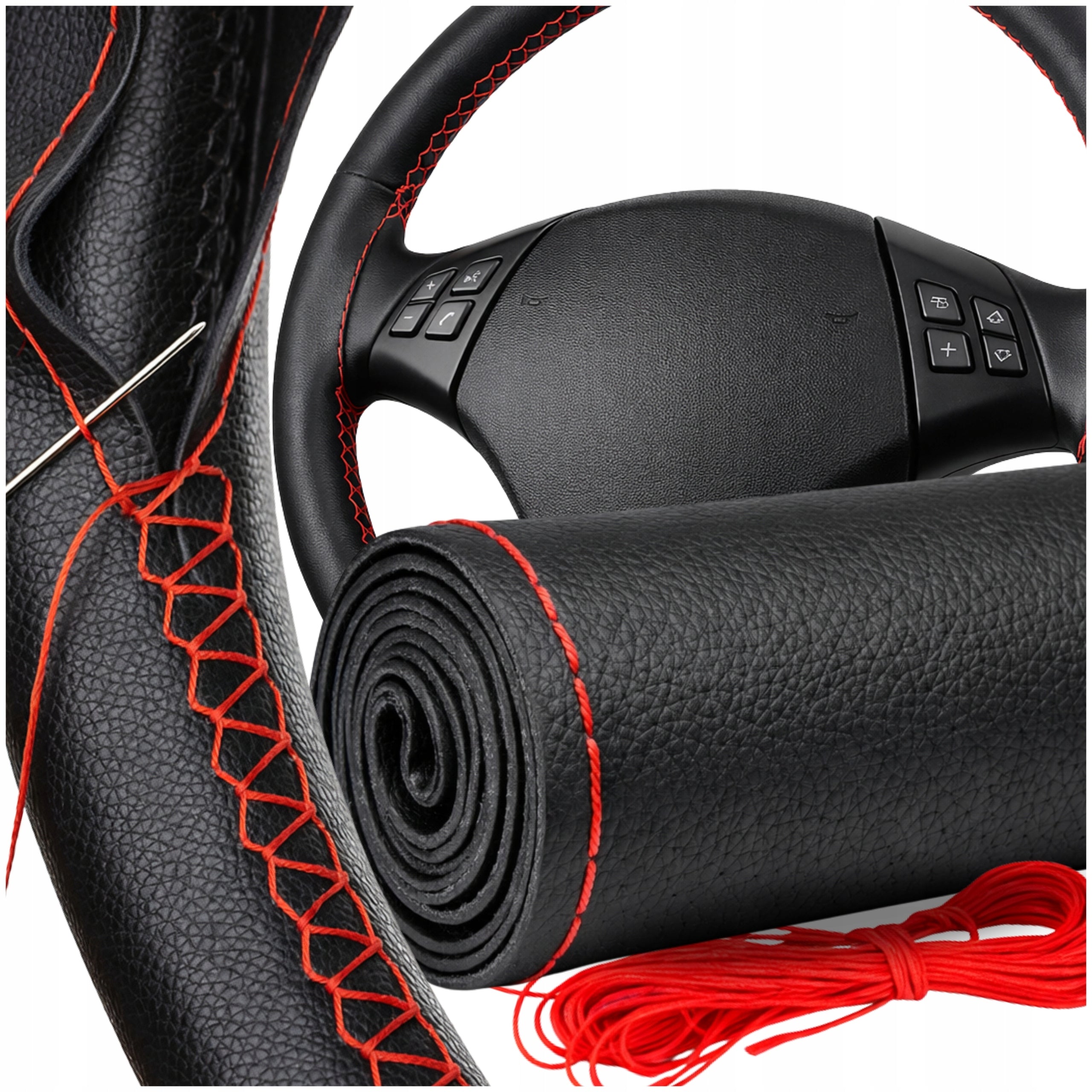 HANDLEBAR COVER OVERLAY FAUX LEATHER HEM Material ONE PIECE