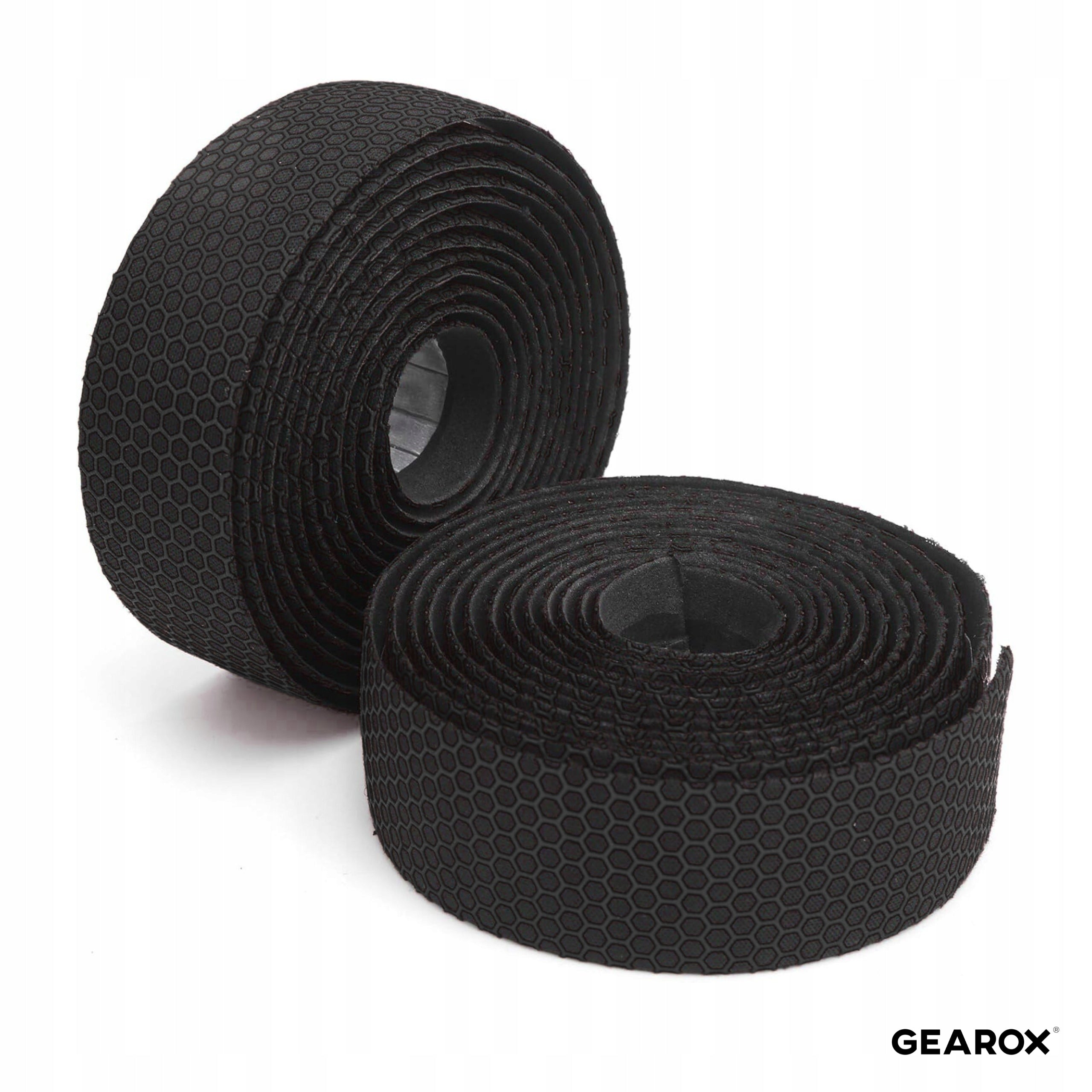 HANDLEBAR WRAP BICYCLE HANDLEBAR TAPE SOFT FOAM BLACK 2PCS Model Gearox TAŚMA ANTYPOŚLIZGOWA AMORTYZUJĄCA NA ROWER