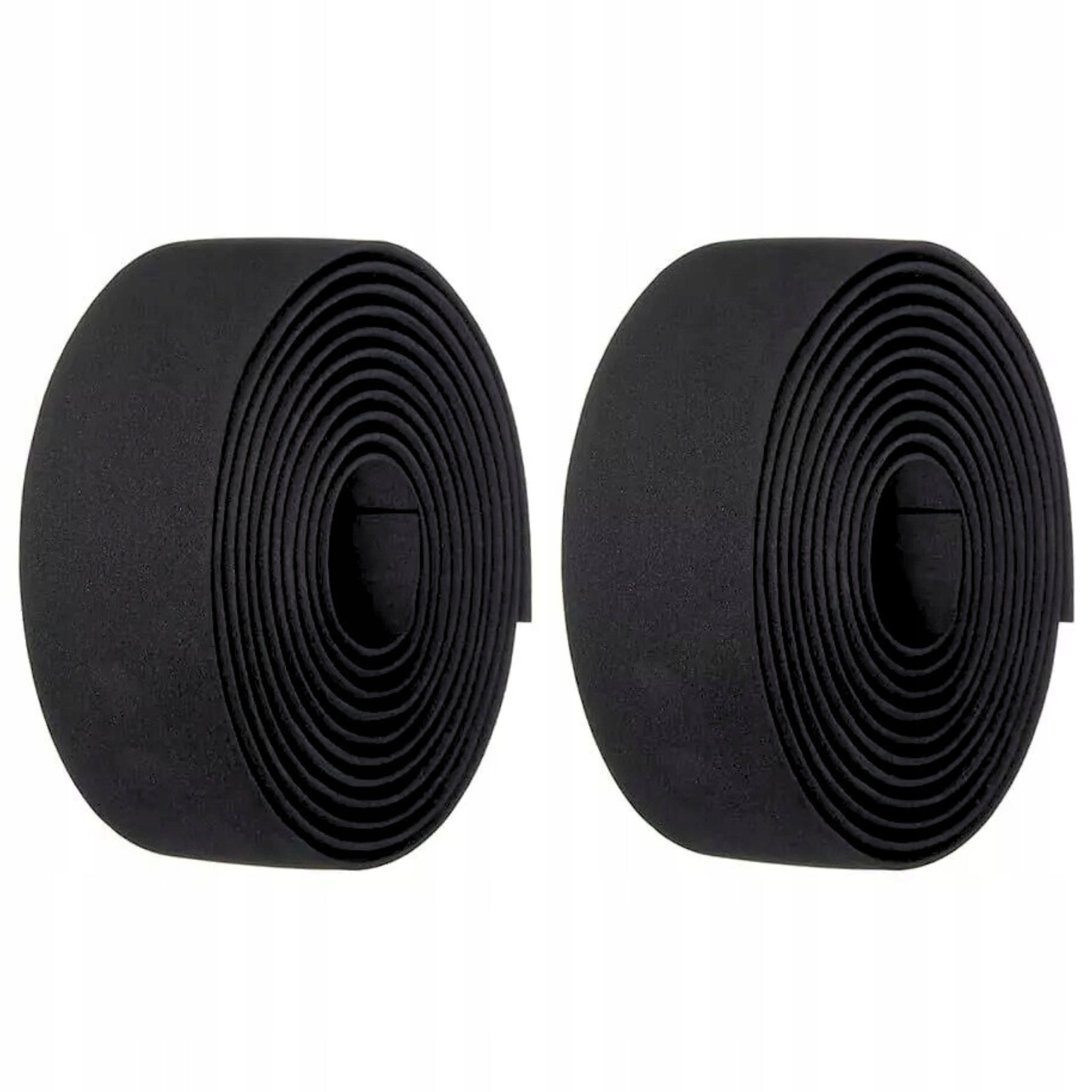 HANDLEBAR WRAP BICYCLE TAPE COMFORTABLE FOAM BLACK 2PCS Model Gearox TAŚMA OWIJKA PIANKA EVA CZARNA 2 SZTUKI