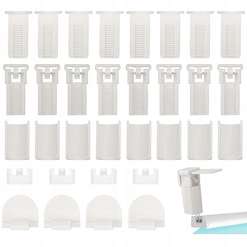 HANDLES FOR PLEATED BLINDS SET INSTALLATION WITHOUT DRILLING 16 PCS. Brand no brand