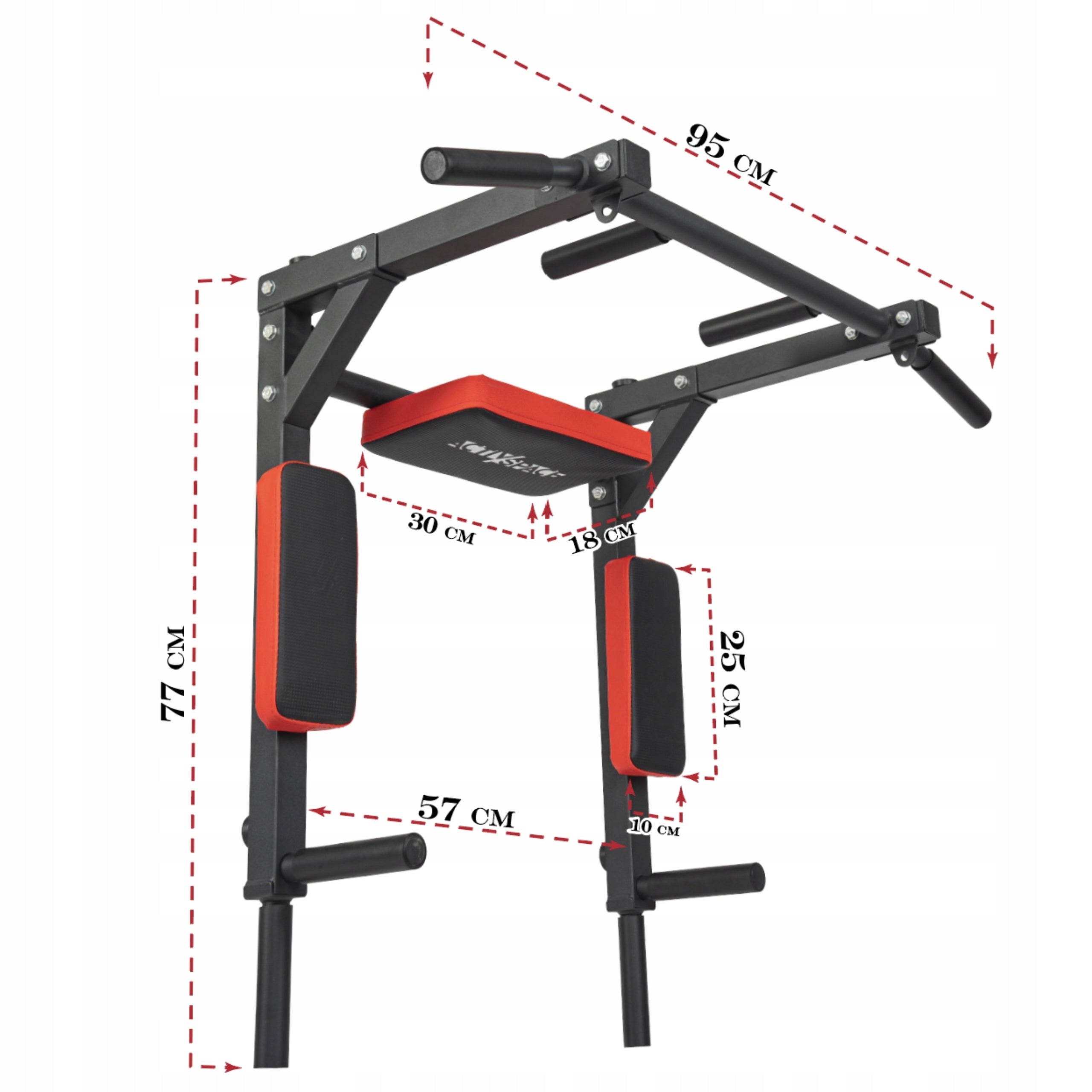 HANDRAIL BAR FOR ABDOMINAL DIP PULL-UP EXERCISES MULTIFUNCTIONAL 2IN1 STRONG EAN (GTIN) 5904183604077