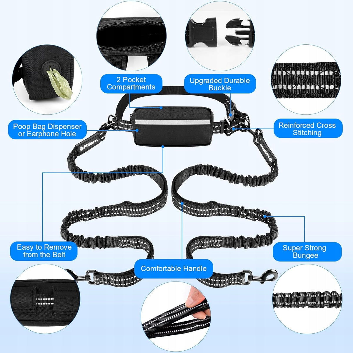 HANDS-FREE LANYARD WITH REG RUNNING BELT AND TWO HANDLES Manufacturer code 0609032598877