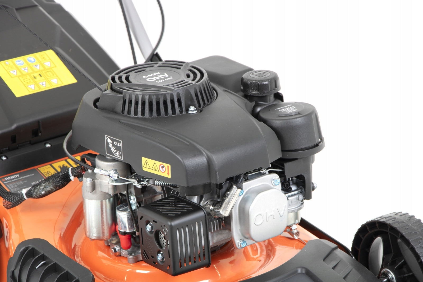 HANDY DIESEL MOWER WITH DRIVE AND STARTER SIDE EJECTION 46cm 150cc Mowing width 46 cm