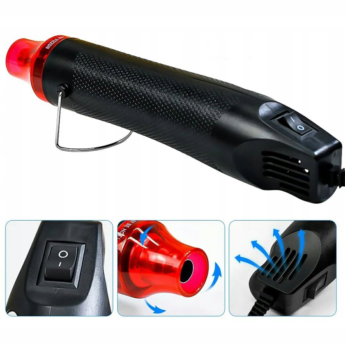 HANDY MINI ELECTRIC HEAT GUN HOT AIR 300W 230V 170°C Maximum temperature 170°C