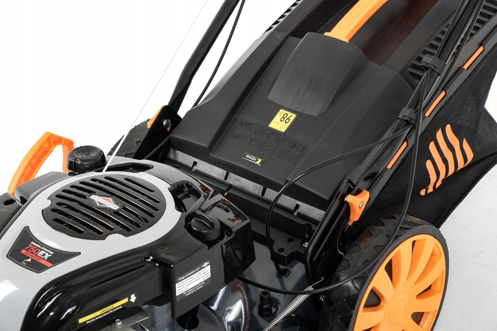 HANDY POWERFUL WIDE DIESEL MOWER WITH DRIVE BRIGGS 53cm 3,65HP BS750 Series SH