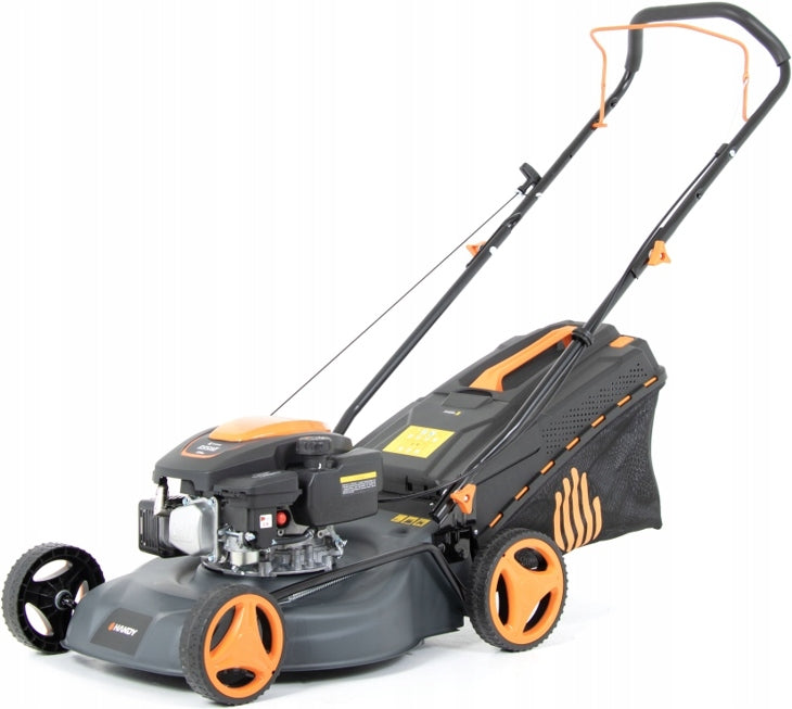HANDY STRONG METAL COMBUSTION MOWER WITHOUT PUSH DRIVE 46cm 150cm3 BASKET