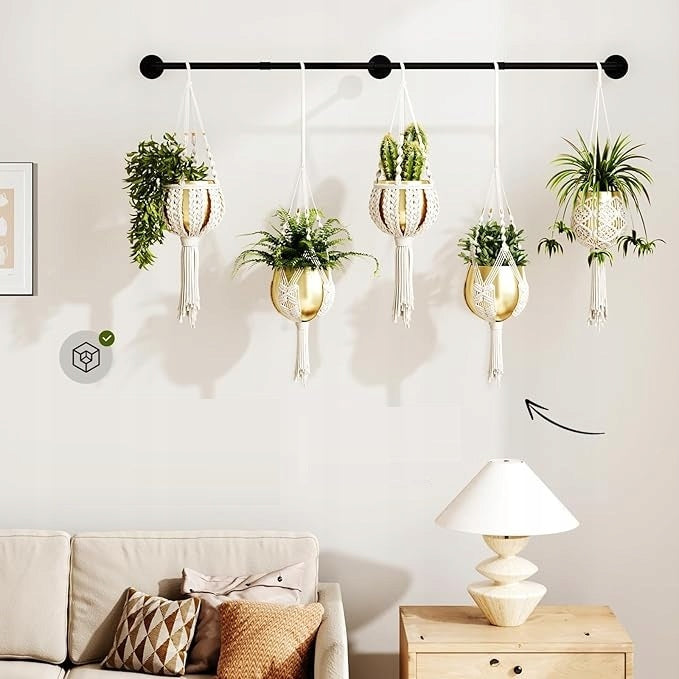 HANGER CURTAIN ROD FOR PLANT POTS METAL GARDEN HOME DECORATION Brand no brand