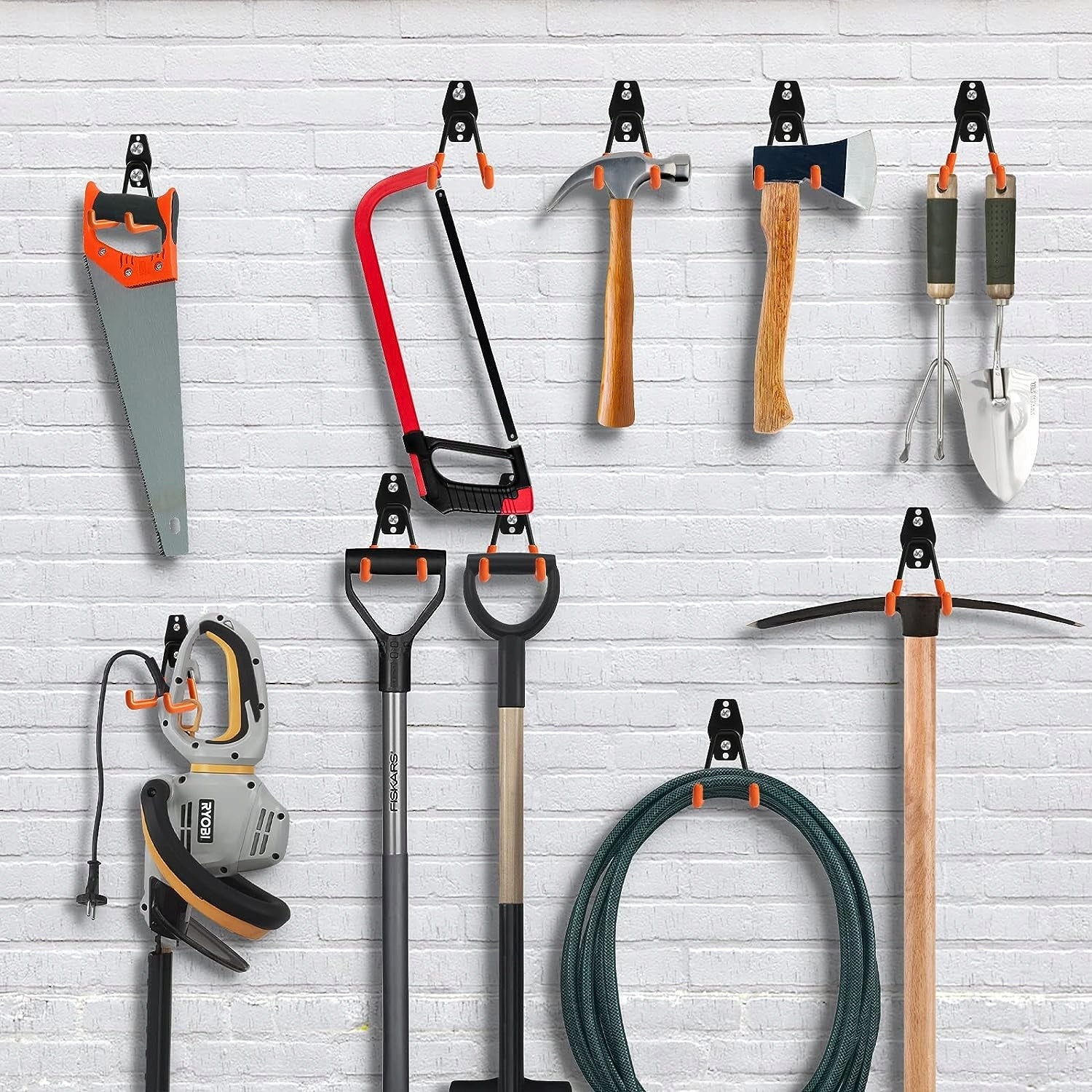 HANGER, DOUBLE HOOK, TOOL HOLDER BROOM MOPS SHOVELS RAKE BIKE Manufacturer code 120704N