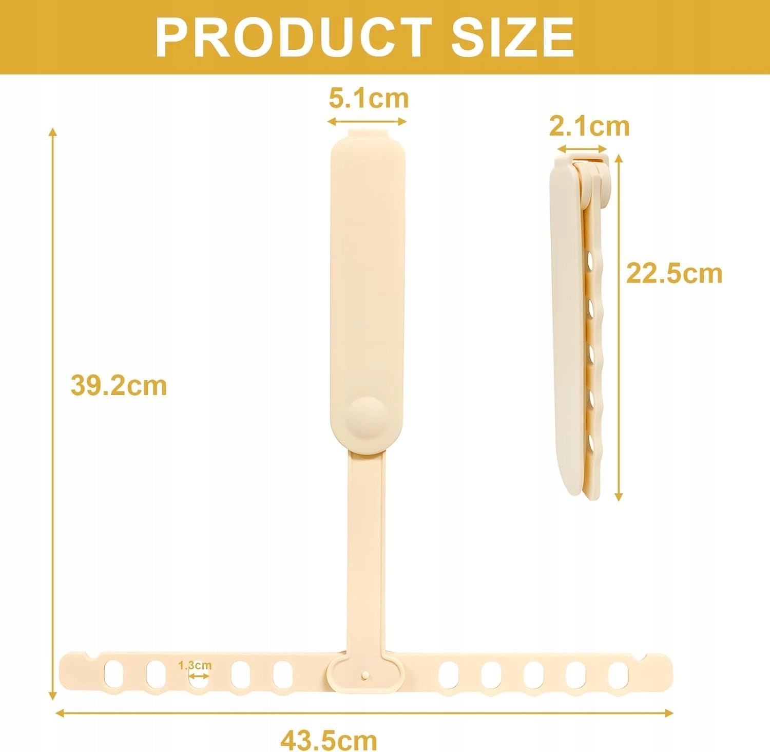 HANGER FOLDING PORTABLE WALL LIGHT STRONG DURABLE CREAM Brand no brand