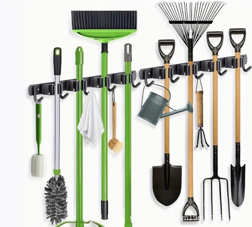 HANGER GARDEN TOOL HOLDER BROOM MOP RAKE WALL BRUSHES