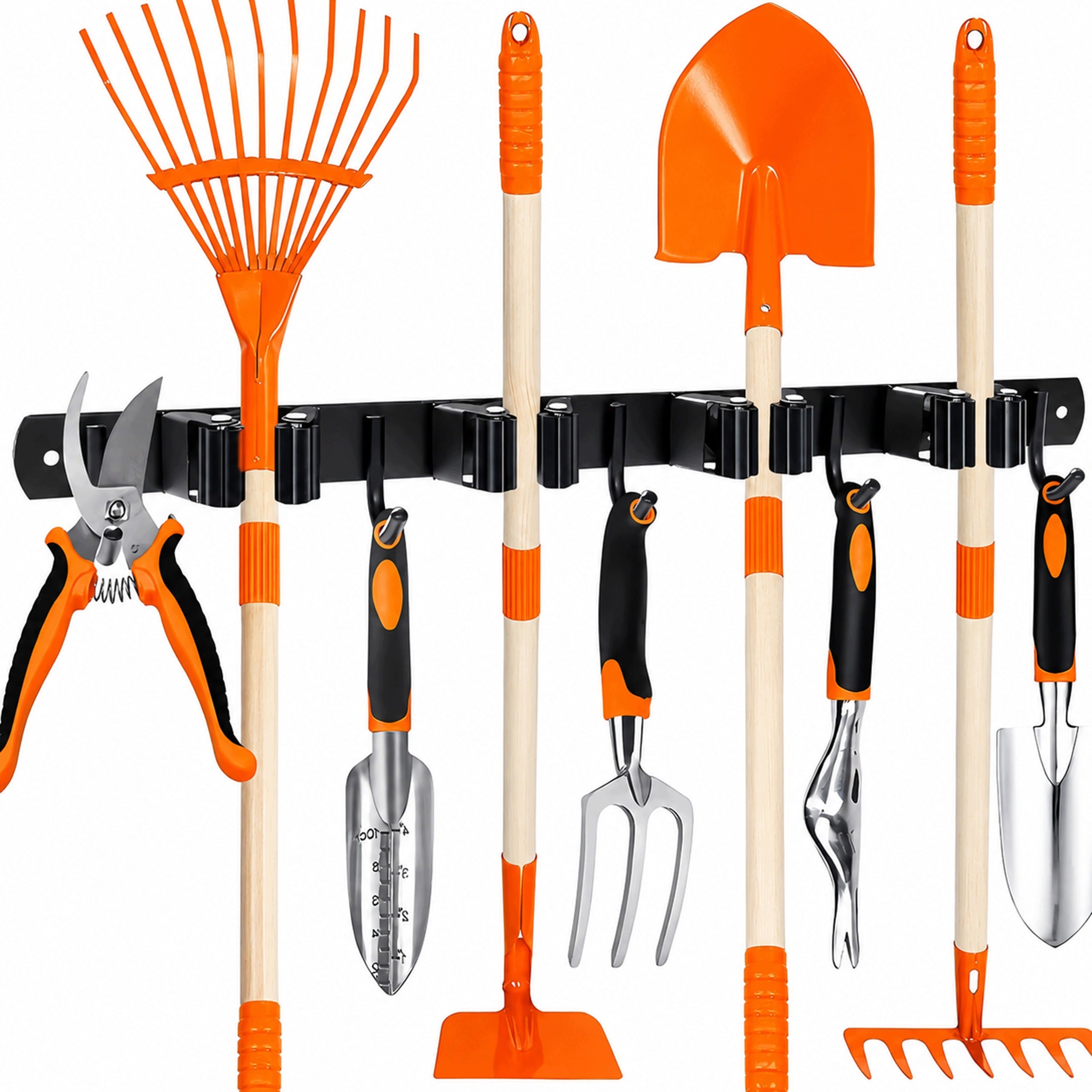 HANGER GARDEN TOOL HOLDER BROOM MOP RAKE WALL BRUSHES