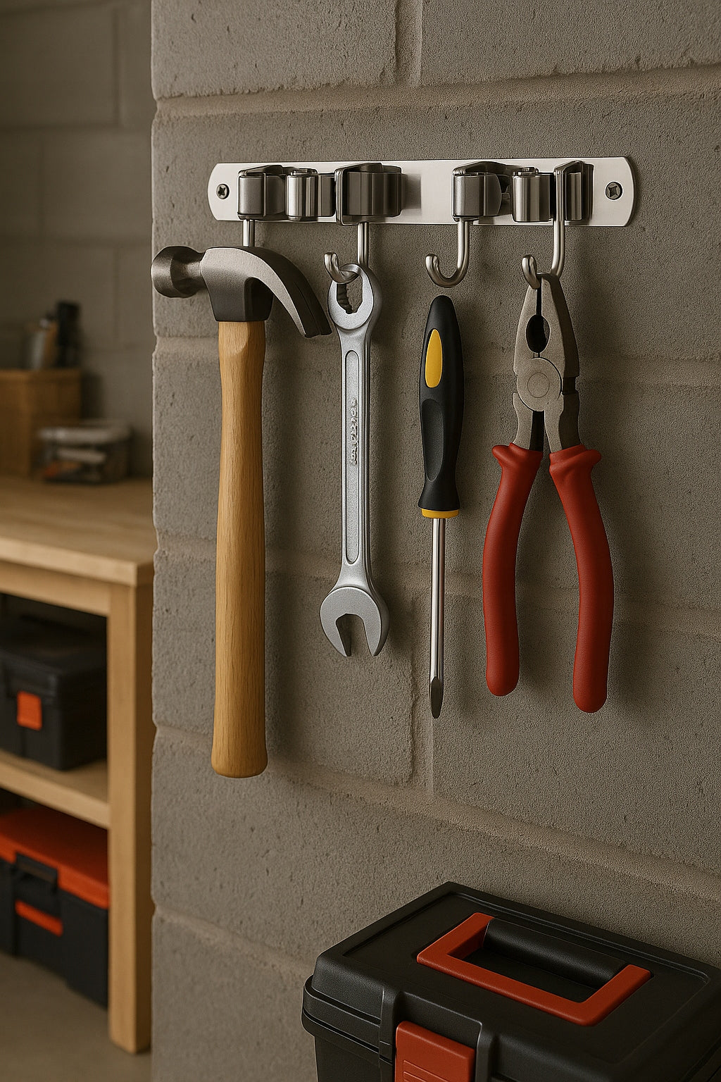 HANGER GARDEN TOOL HOLDER BROOM MOP RAKE WALL HANGER EAN (GTIN) 8718449077119
