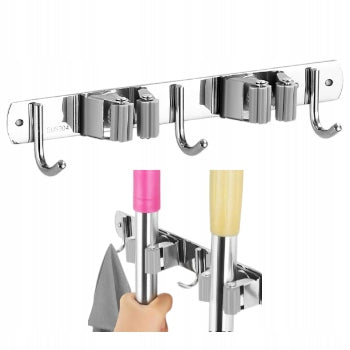 HANGER GARDEN TOOL HOLDER BROOM MOP RAKE WALL HANGER