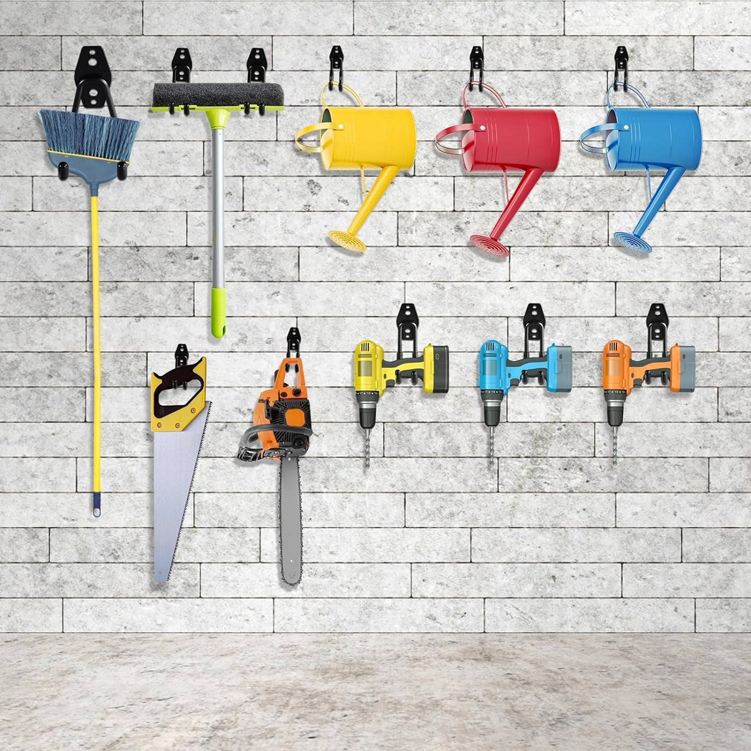 HANGER, HOOK, GARAGE TOOL HOLDER FOR BICYCLE, WHEELS, TIRES, GARDEN HOSE Kind single hangers