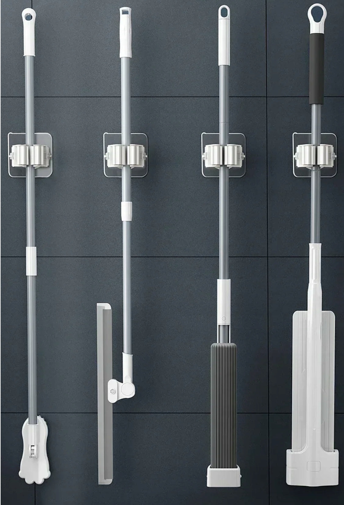 HANGER SELF ADHESIVE STICK MOP BRUSH HOLDER WITHOUT WALL DRILLING Manufacturer code WNM