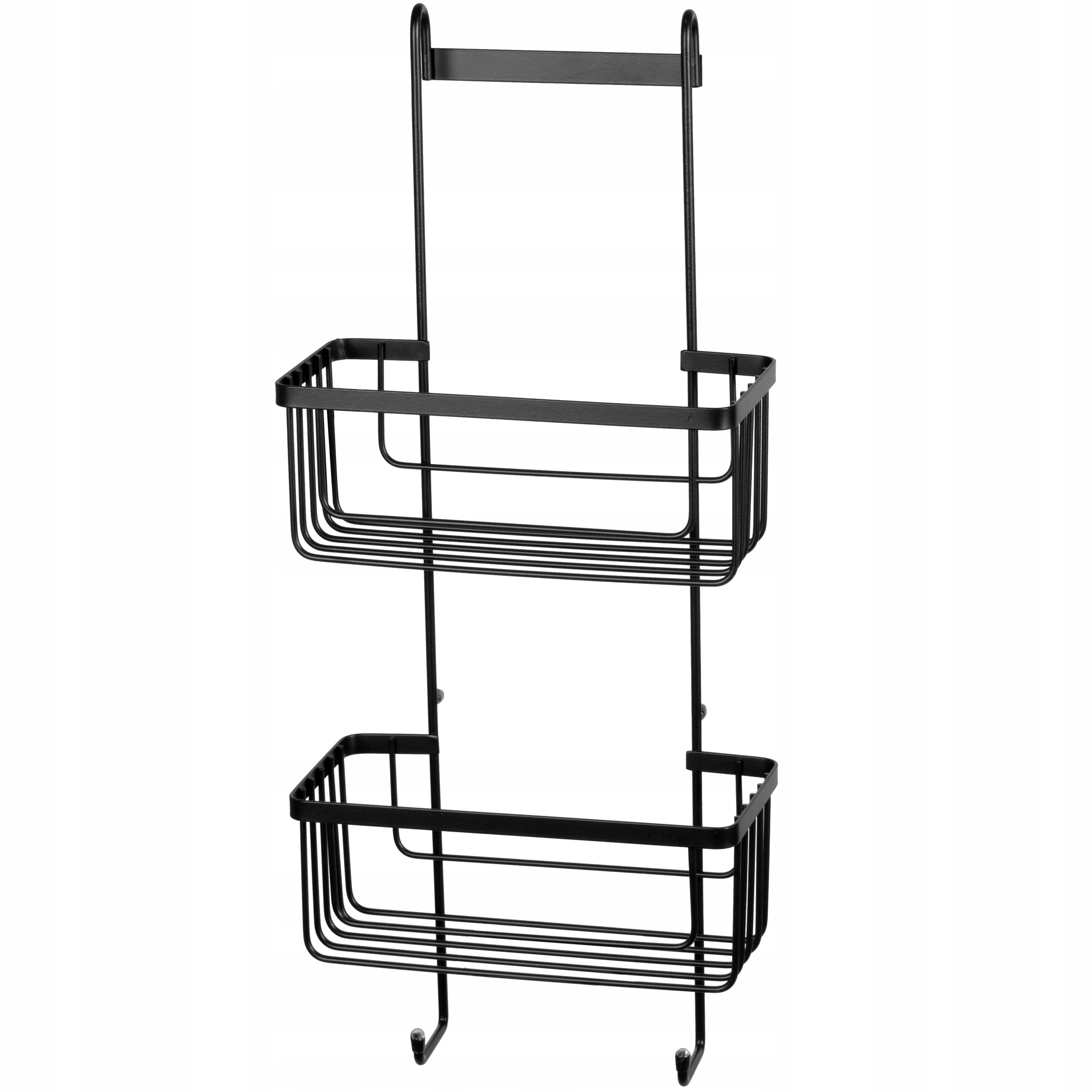 HANGER SHELF FOR BATHROOM DOUBLE HANGING SHOWER ORGANIZER BLACK EAN (GTIN) 5906716925987
