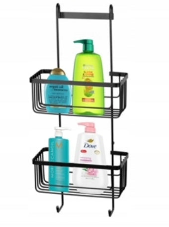 HANGER SHELF FOR BATHROOM DOUBLE HANGING SHOWER ORGANIZER BLACK Manufacturer code 2598
