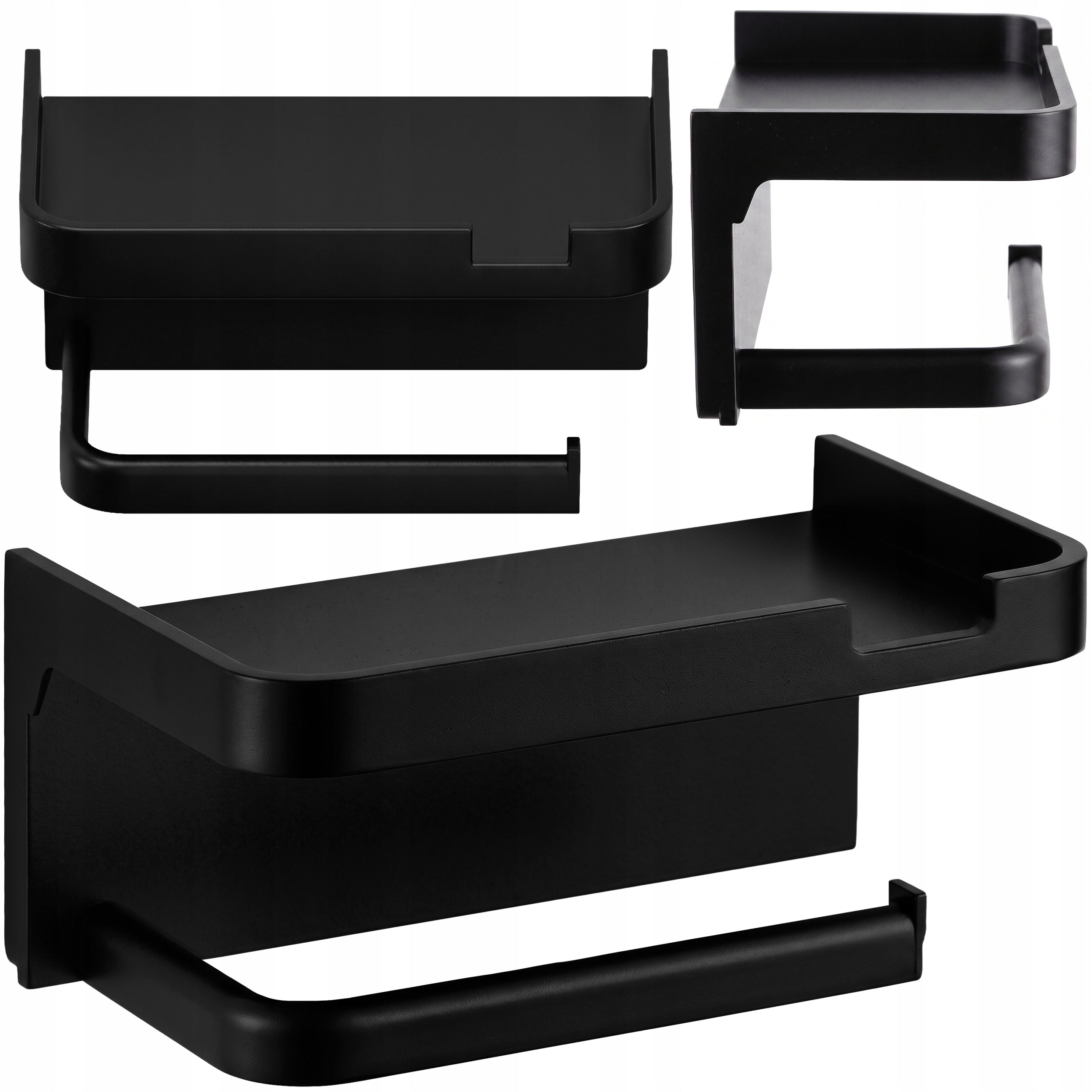 HANGER TOILET PAPER HOLDER WITH PHONE SHELF WITHOUT LOFT DRILLING Packaging status original