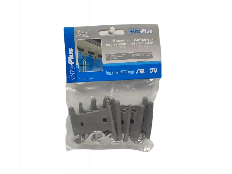 HANGER WITH HOOK S FOR TENT RAIL 5/6MM AND 7/8MM Manufacturer code 364262