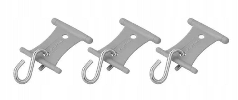 HANGER WITH HOOK S FOR TENT RAIL 5/6MM AND 7/8MM