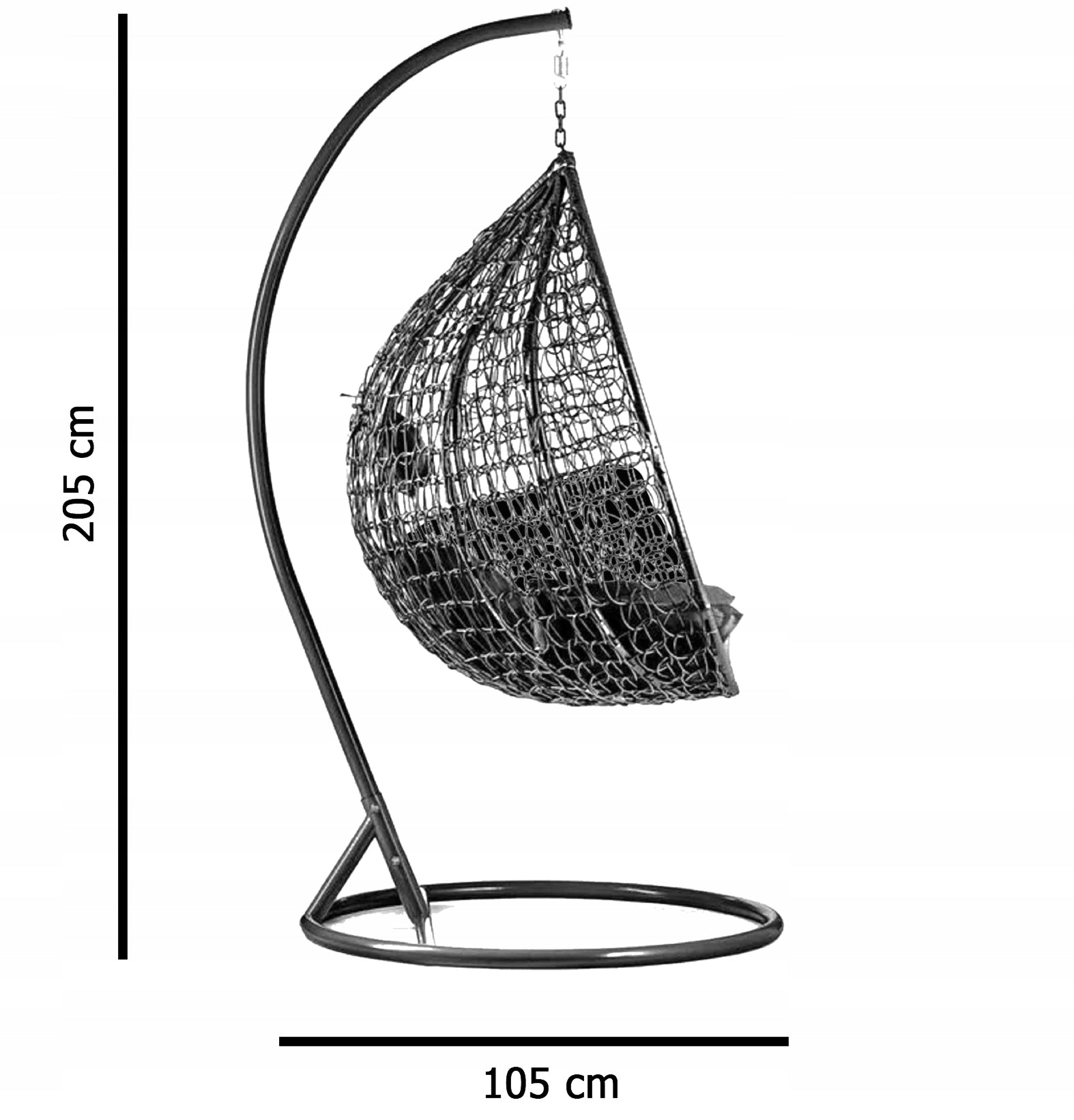 HANGING CHAIR GARDEN ROCKING BASKET SWING EGG COCOON + LARGE PILLOWS Manufacturer LAZYhome