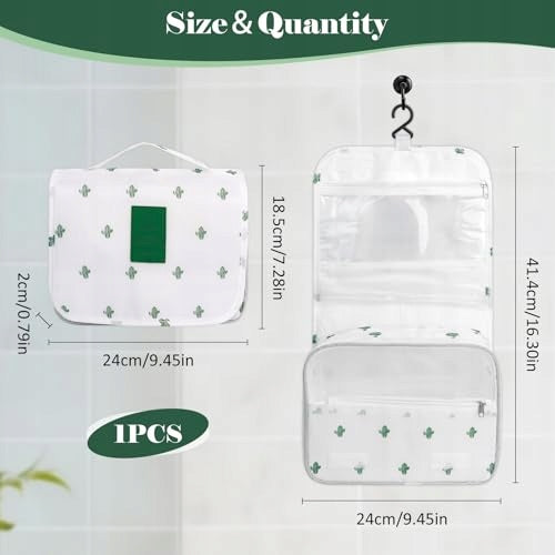 HANGING COSMETIC BAG WATERPROOF FOR MEN WOMEN TRAVEL 30CM for home Manufacturer code Bez marki