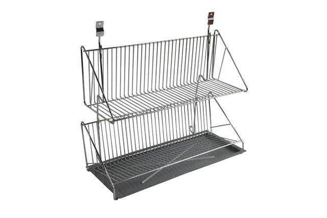 HANGING DISH DRYER/DISH DRYER 56cm-DRYERS - SILVER LACQUER