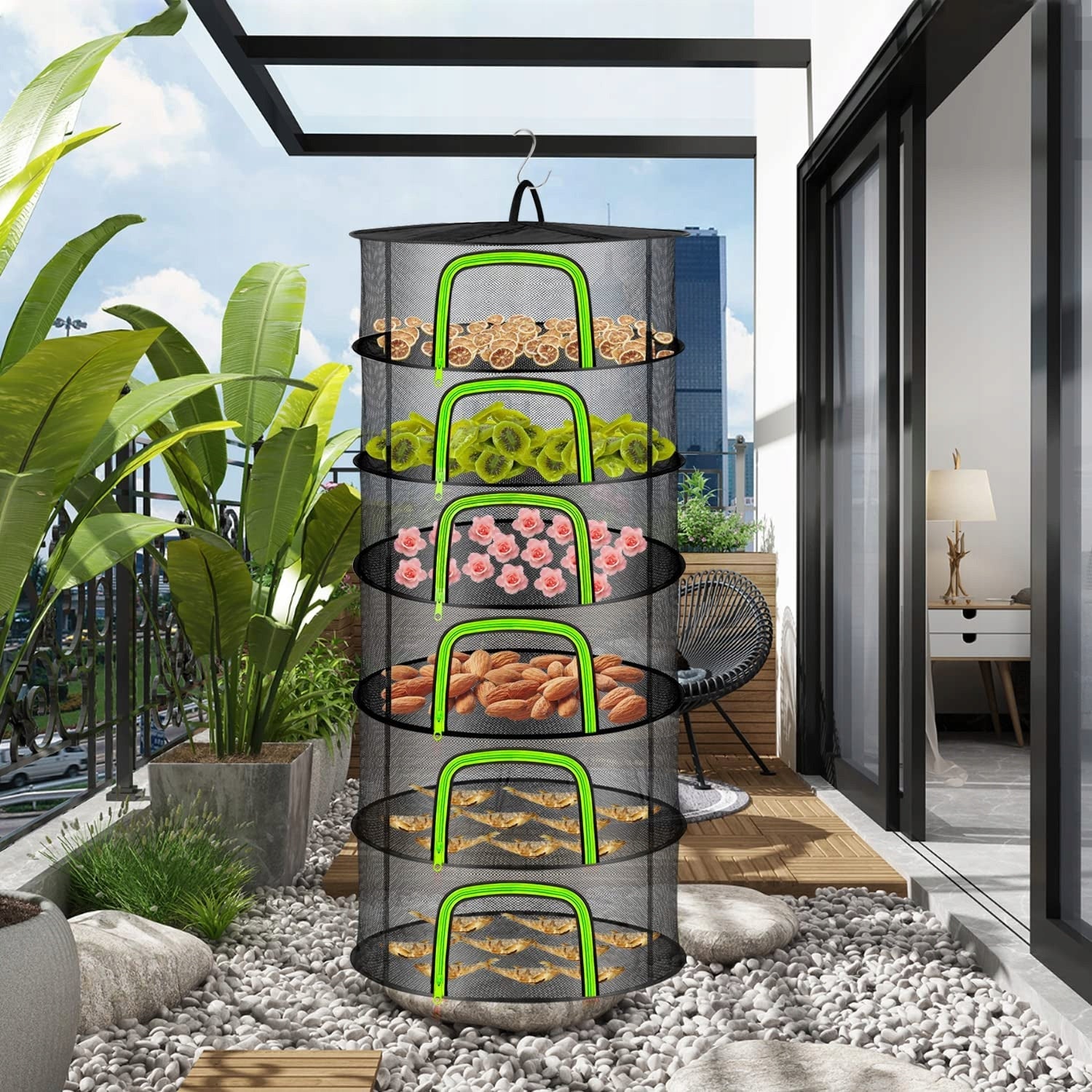 HANGING DRYING NET 6 LAYERS 60CM Brand Bedee
