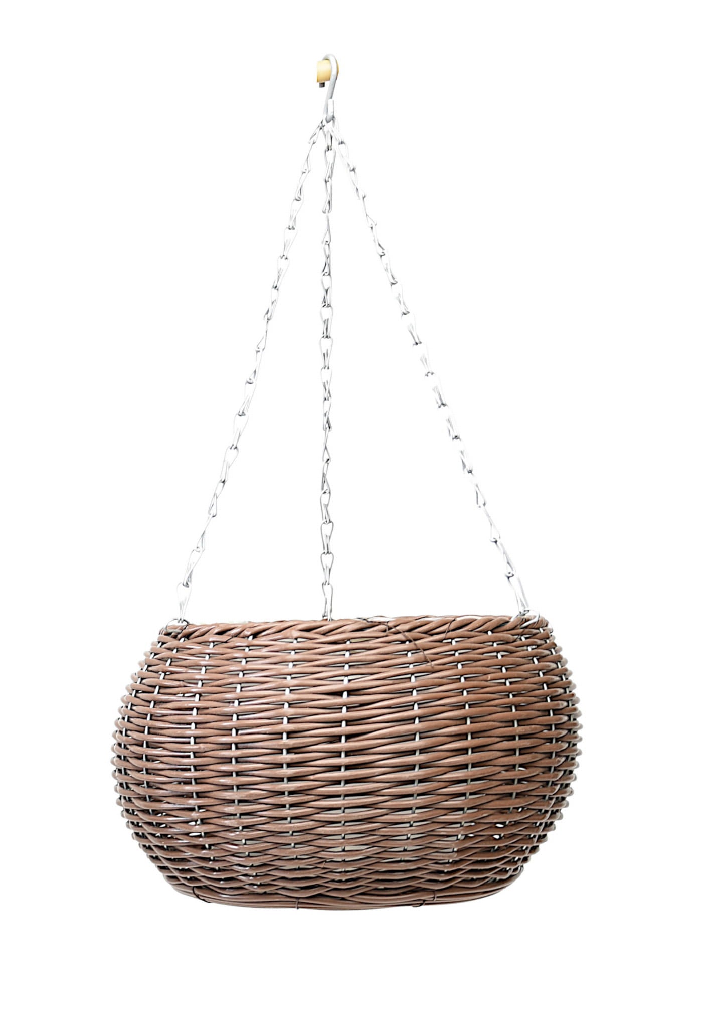 HANGING FLOWER POT basket for balcony terrace technoratan 63-1159 PE Color brown